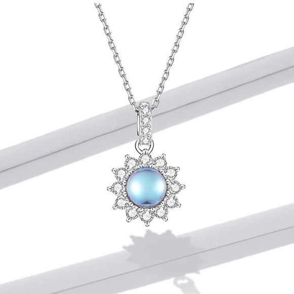 Sterling Silver Sun Necklace - Picture 1 of 8
